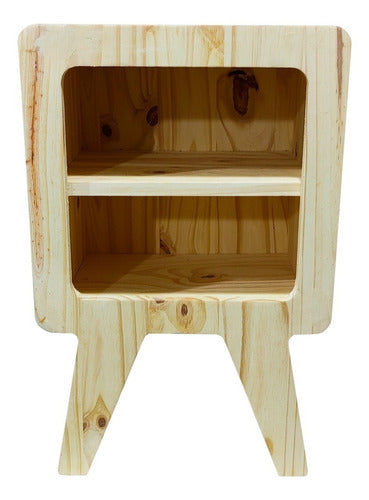 Set of Nordic Design Wooden Bedside Tables 1