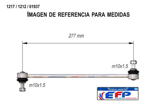 Kit Barra Estabilizadora + Parrilla P/ Ford Fiesta  8x 3