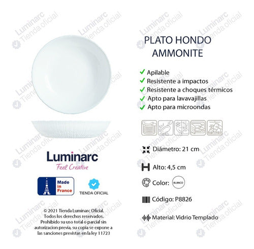 Luminarc Ammonite Dinnerware Set X13 Pieces 2