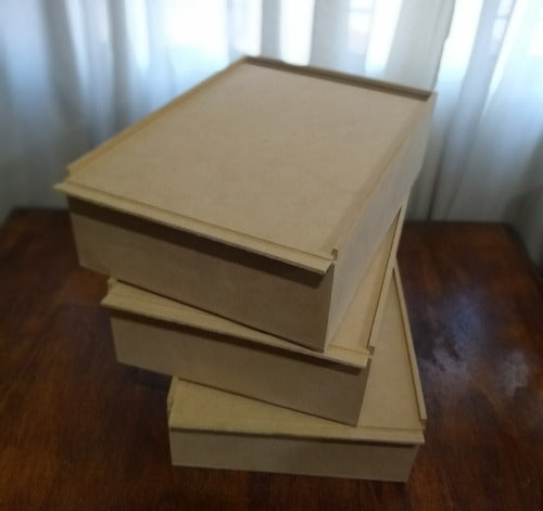 Set of 2 Sliding Lid Fibrofacil Boxes 25x24x8 1