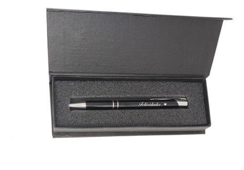 Uziel Regalos Personalized Engraved Pens with Black Case 1