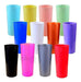 50 Disposable Plastic Long Drink Cups Assorted Colors Beverage 13