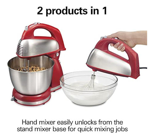 Hamilton Beach Classic Stand and Hand Mixer, 4 Quart 1