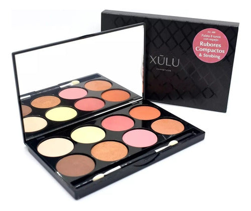 Paleta De Iluminadores Strobing Y Rubores Prof Xulu Z488 2