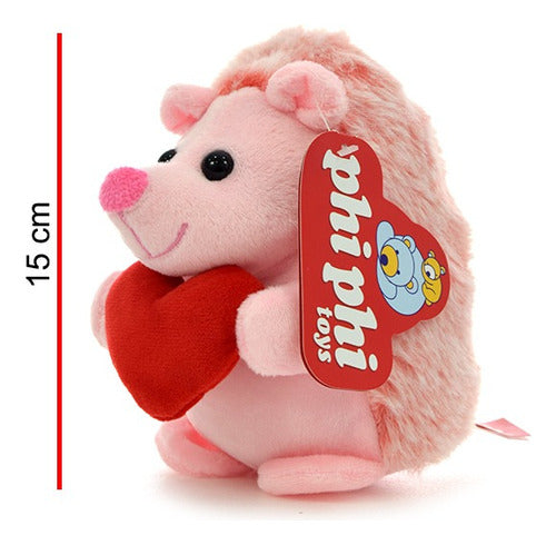 15cm Porcupine Plush with Heart - Phi Phi Toys 2