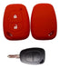 Silicone Steering Wheel Cover + Key Case - Renault Clio - Red 4