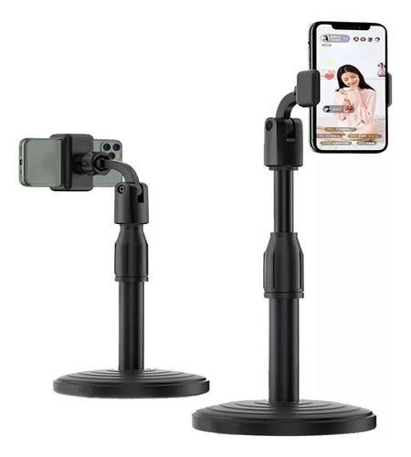 Adjustable Desktop Cell Phone Support Stand for Zoom and Tiktok 1