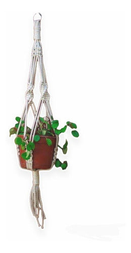 Hanging Macramé Plant Holder 0