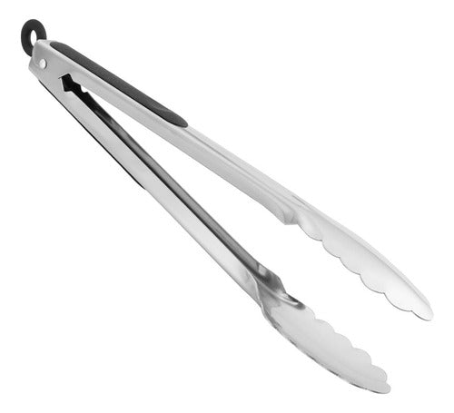 Sunnex Highly Polished Stainless Steel Tongs 30cm 0