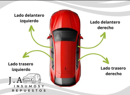 Juego 2 Cilindro Puerta .y Cilindro Baul C/puls.gol Mapa 4