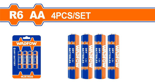 Wadfow Pack X 4 AA Batteries WJX1K05 0