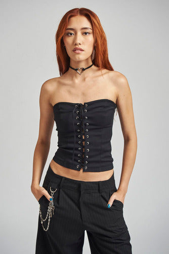 Corset Eyelet De Mujer 47 Street 1