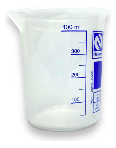 Béquer De Plástico Graduado Autoclavável 400ml 1