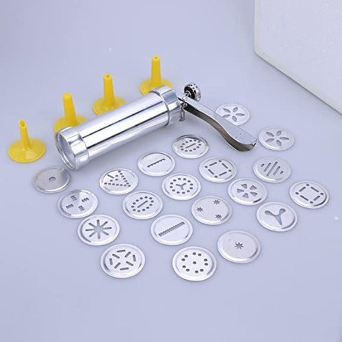 Stainless Steel Cookie Machine 4 Nozzles 10 Molds 3