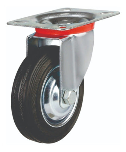 FMT Swivel Base Wheel with Roller 125x34mm 100kg 0