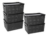 Colombraro Medium Plastic Orbital Basket with Lid Set of 5 Art 1828 0