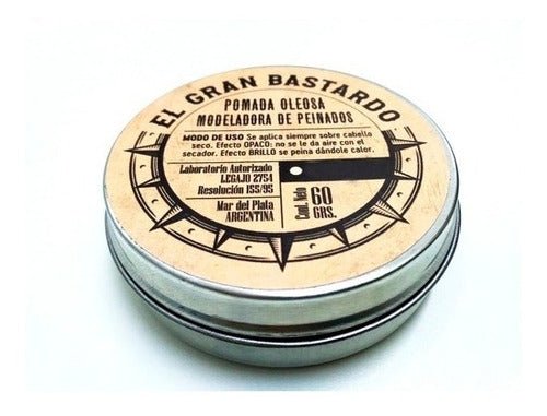 El Gran Bastardo Pomada Cabello Oleo Barberia Pelo 60gr 2