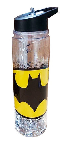 Batman Bottle with Glitter Retractable Spout 500ml Cresko 0