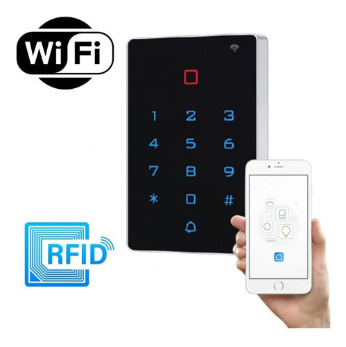 Control Acceso Wifi Tarjeta Tag App Tuya Pin Código Temporar 0