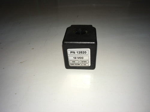 Bobina Solenoide - Furo 13mm. Alt.39mm. Larg.36mm. 12vcc 1