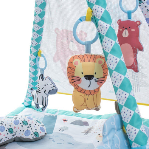 Baby Gym Play Mat - Tipi Tent Interactive Playset - Gimnasio Para Bebes Manta Didactica Carpa Indio Juguete P