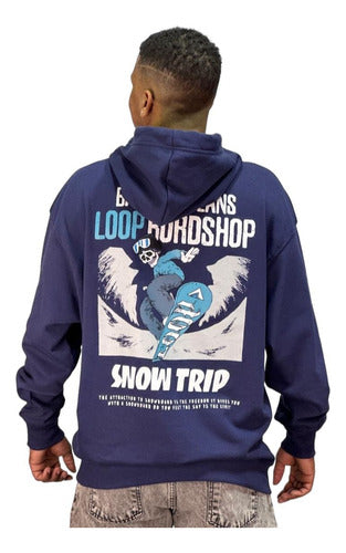 Loop Buzo Snow Trip Unisex Snowboard Ski Hoodie Nieve 0