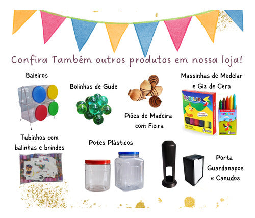 50 Tubinhos Com Balinha + 50 Brindes Alianças Coloridas 2