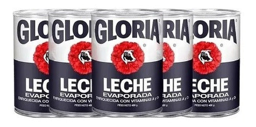 Leche Evaporada Gloria 400g X 5 Und Importado Peru 2