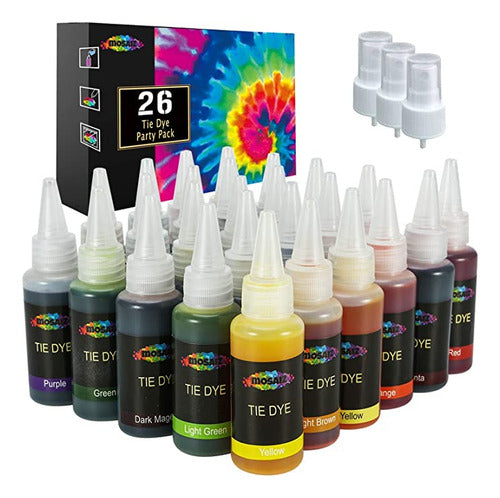 Mosaiz Tie Dye Party Kit De 26 Colores, Spray Tie Dye Para 0