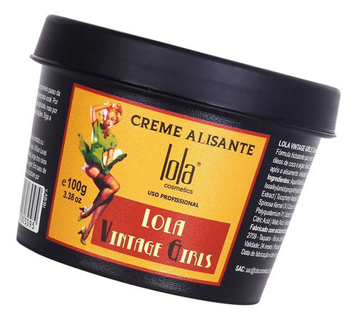 Lola Vintage Girls Smoothing Cream Anti Frizz 100g 1