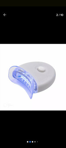 Blanqueador Dental Con Luz Led Reutilizables Con Pilas Inclu 1