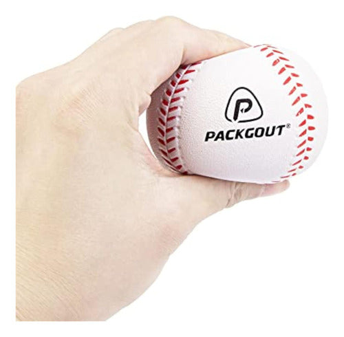 Packgout Soft Baseball for Reduced Impact, Training for Kids and Teens (6/8/12 Units), White 1
