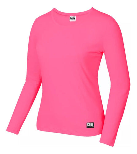 Pack of 2 Women's Long-Sleeve Thermal T-Shirts First Skin by G6 1