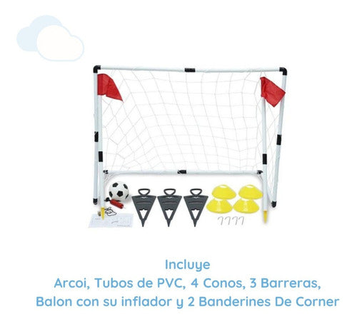 Arco De Futfol Set Entrenamiento Pvc Desarmable Isakito 1