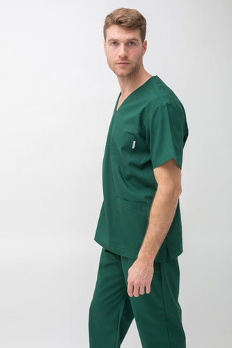 Suedy Medical Uniform V-Neck Set in Arciel Fabric 98