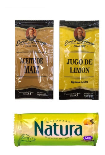 Natura Combo: Mayonnaise Lemon Oil Salt Individual Sachets X100 0