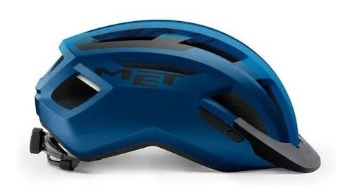 MET Allroad Helmet with Visor and Rear Light - MTB Road Cycling 1
