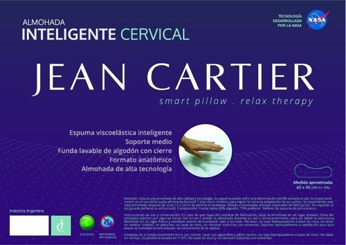 Almohada Cervical Viscoelastica Inteligente J Cartier Set X2 1