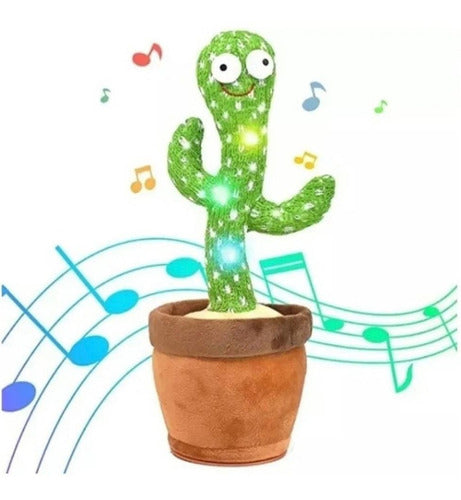 Juguete Cactus Baila Canta Repite Voz Con Luz Tiktok 0