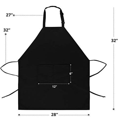 Utopia Kitchen - Paquete De 10 Delantales Ajustables Con Pec 1