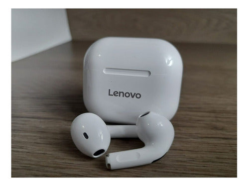 Auriculares In-ear Inalámbricos Lenovo Livepods Lp40 Blancos 3