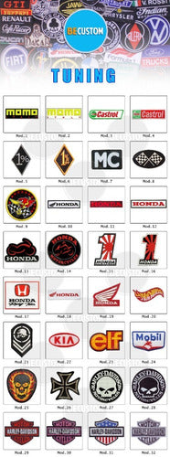 Be Custom Catalogo Parches Bordados Tuning Marcas Autos Motos Carreras 1