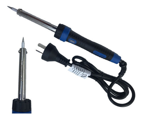 Combo Kit 40W Soldering Iron with Magnifying Glass Resin Tin and Desoldering Pump 3