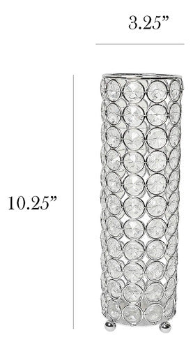 Elegant Designs HG1011-CHR Elipse Decorative Flower Vase 2