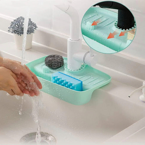 Baluni Silicone Drainer Organizer for Kitchen and Bathroom 2