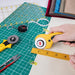Combo Cutting Mat A3 45x30 cm Pink + Rotary Cutter + Metal Ruler 6