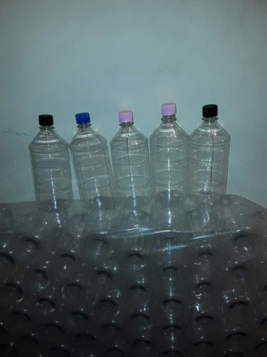 JP Plastic PET Bottle 1 Liter with Plastic Cap 1