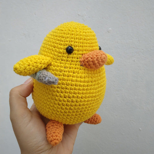 Rellenitos Amigurumis Pollo Con Cuchillo Meme Amigurumi Crochet 3