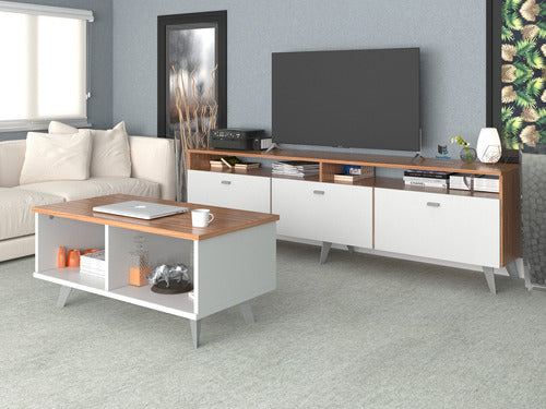 Nordic TV Stand Rack + Modern Center Coffee Table 1.80 10