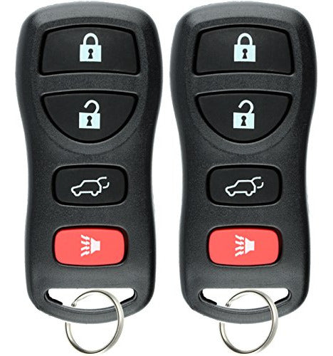 KeylessOption Keyless Entry Remote Car Key Fob Clicker Replacement for Nissan Infiniti SUV - Pack of 2 0